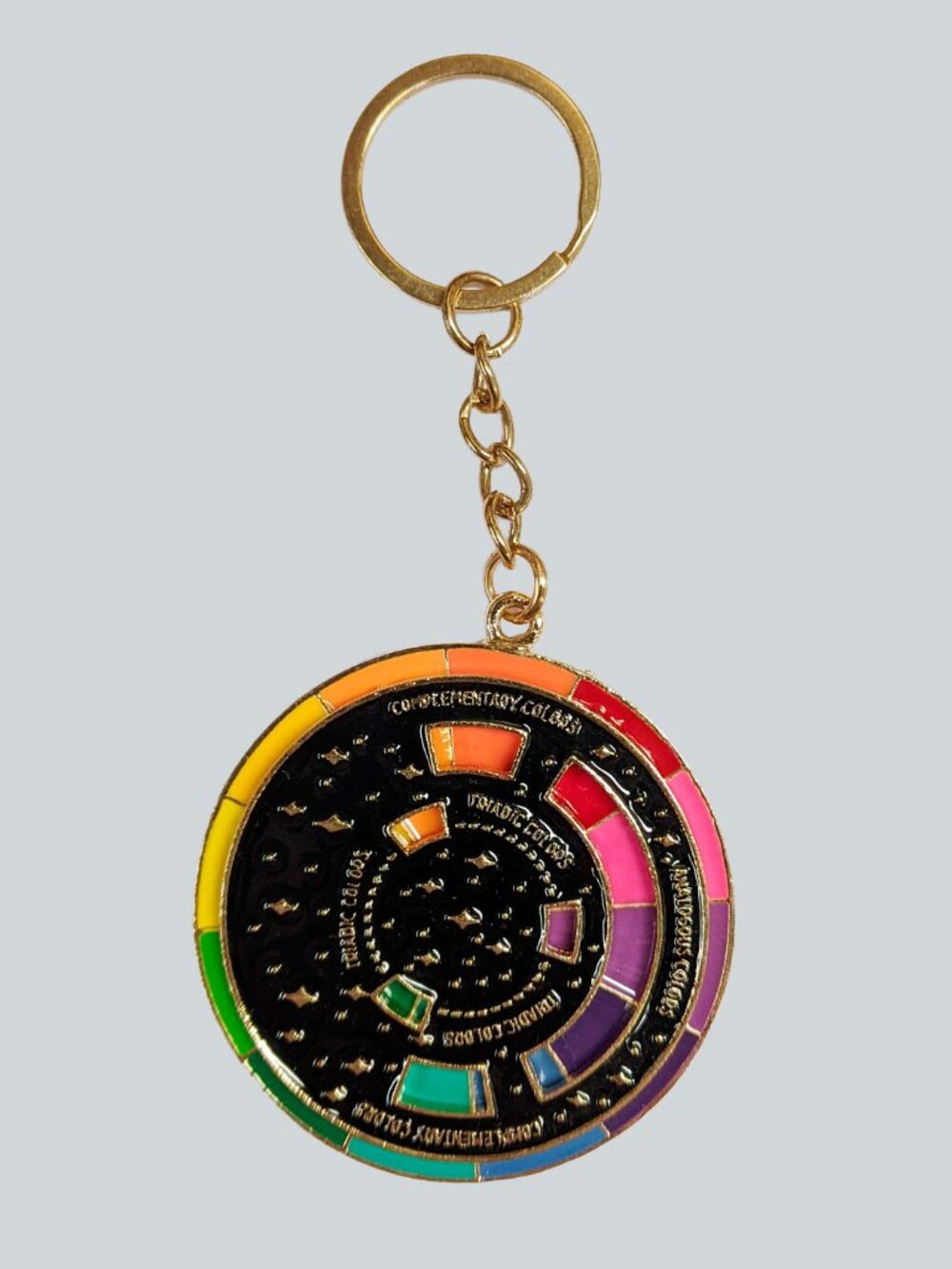 Rotatable Color Wheel keychain - Picture 3 of 3